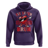 Funny Six Seven Bruh Valentines Day Hoodie Six Seven Dabbing Heart