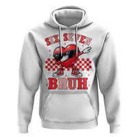 Funny Six Seven Bruh Valentines Day Hoodie Six Seven Dabbing Heart