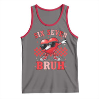 Funny Six Seven Bruh Valentines Day Tank Top Six Seven Dabbing Heart