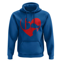 Funny Six Seven 67 Meme Valentines Day Red Heart Hoodie