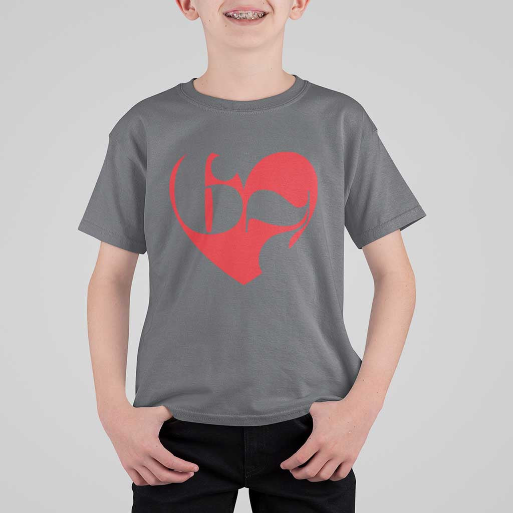 Funny Six Seven 67 Meme Valentines Day Red Heart T Shirt For Kid