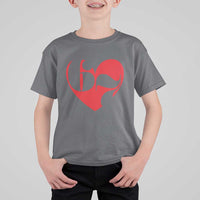 Funny Six Seven 67 Meme Valentines Day Red Heart T Shirt For Kid