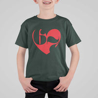 Funny Six Seven 67 Meme Valentines Day Red Heart T Shirt For Kid