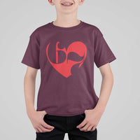 Funny Six Seven 67 Meme Valentines Day Red Heart T Shirt For Kid