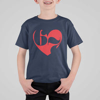 Funny Six Seven 67 Meme Valentines Day Red Heart T Shirt For Kid