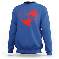Funny Six Seven 67 Meme Valentines Day Red Heart Sweatshirt
