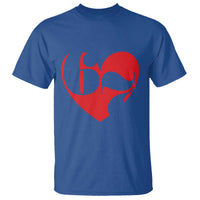 Funny Six Seven 67 Meme Valentines Day Red Heart T Shirt