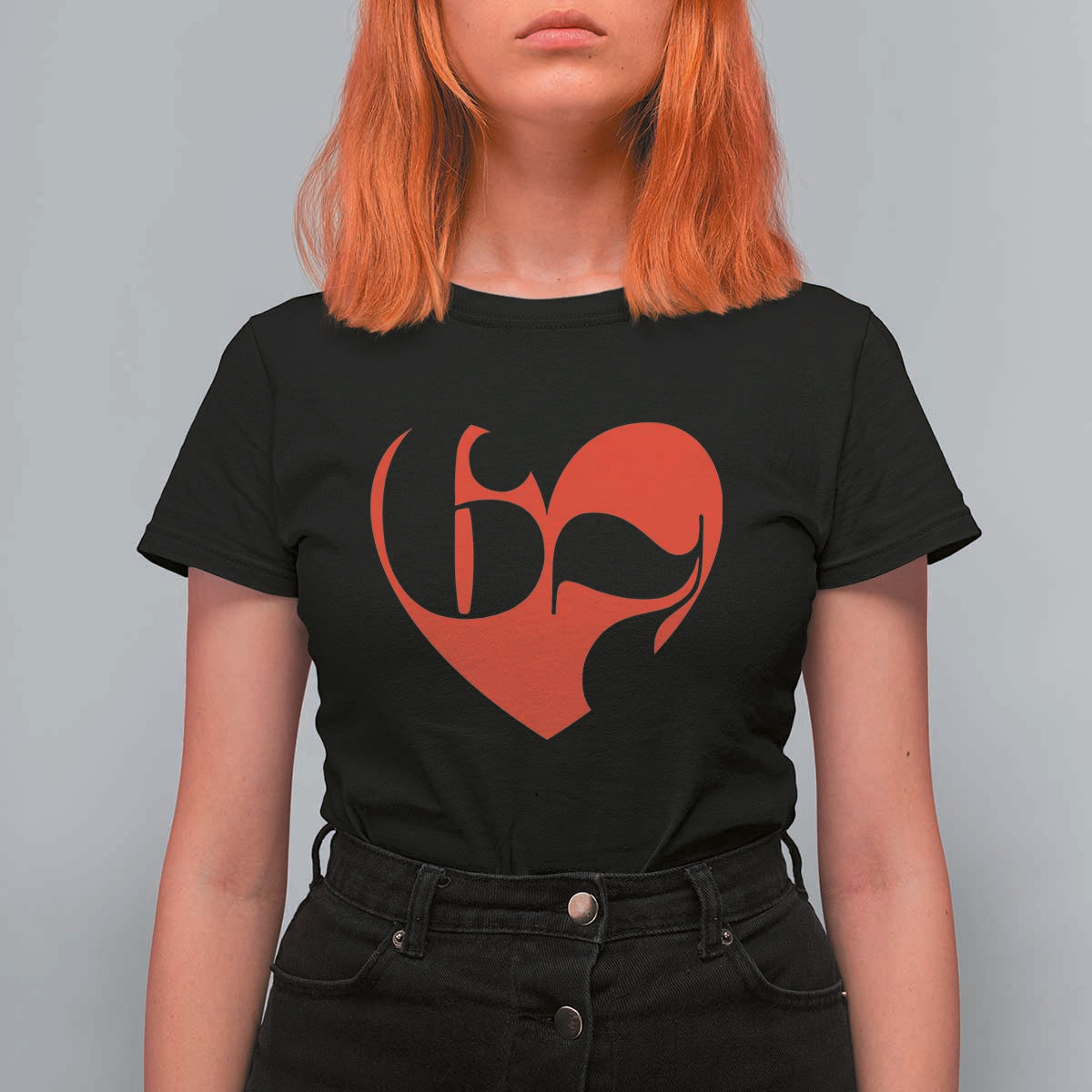 Funny Six Seven 67 Meme Valentines Day Red Heart T Shirt For Women
