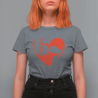 Funny Six Seven 67 Meme Valentines Day Red Heart T Shirt For Women