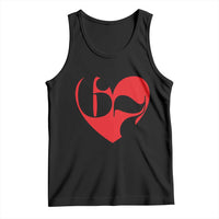 Funny Six Seven 67 Meme Valentines Day Red Heart Tank Top