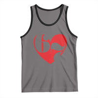 Funny Six Seven 67 Meme Valentines Day Red Heart Tank Top