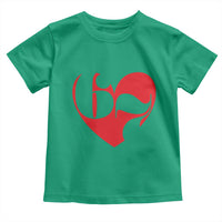 Funny Six Seven 67 Meme Valentines Day Red Heart Toddler T Shirt