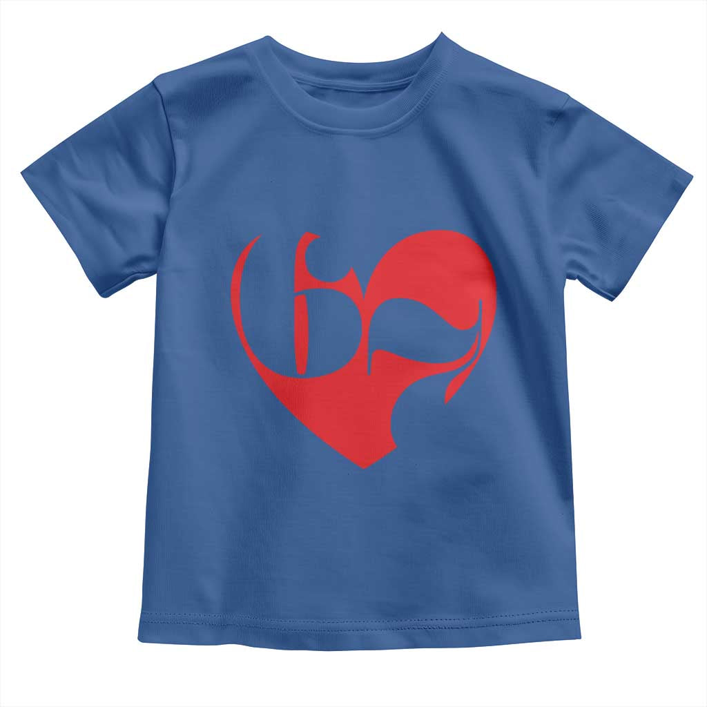 Funny Six Seven 67 Meme Valentines Day Red Heart Toddler T Shirt