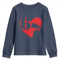 Funny Six Seven 67 Meme Valentines Day Red Heart Youth Sweatshirt