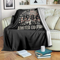 40th Birthday Made In 1986 Limited Edition Throw Blanket 70 Years Of Being Awesome American Flag