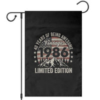 40th Birthday Made In 1986 Limited Edition Garden Flag 70 Years Of Being Awesome American Flag