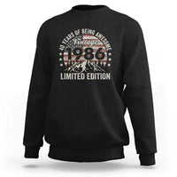 40th Birthday Made In 1986 Limited Edition Sweatshirt 70 Years Of Being Awesome American Flag