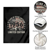 70th Birthday Made In 1956 Limited Edition Garden Flag 70 Years Of Being Awesome American Flag