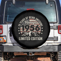 70th Birthday Made In 1956 Limited Edition Spare Tire Cover 70 Years Of Being Awesome American Flag