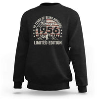 70th Birthday Made In 1956 Limited Edition Sweatshirt 70 Years Of Being Awesome American Flag