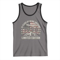 70th Birthday Made In 1956 Limited Edition Tank Top 70 Years Of Being Awesome American Flag