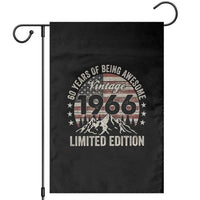 60th Birthday Vintage 1966 Limited Edition Garden Flag 60 Years Of Being Awesome American Flag