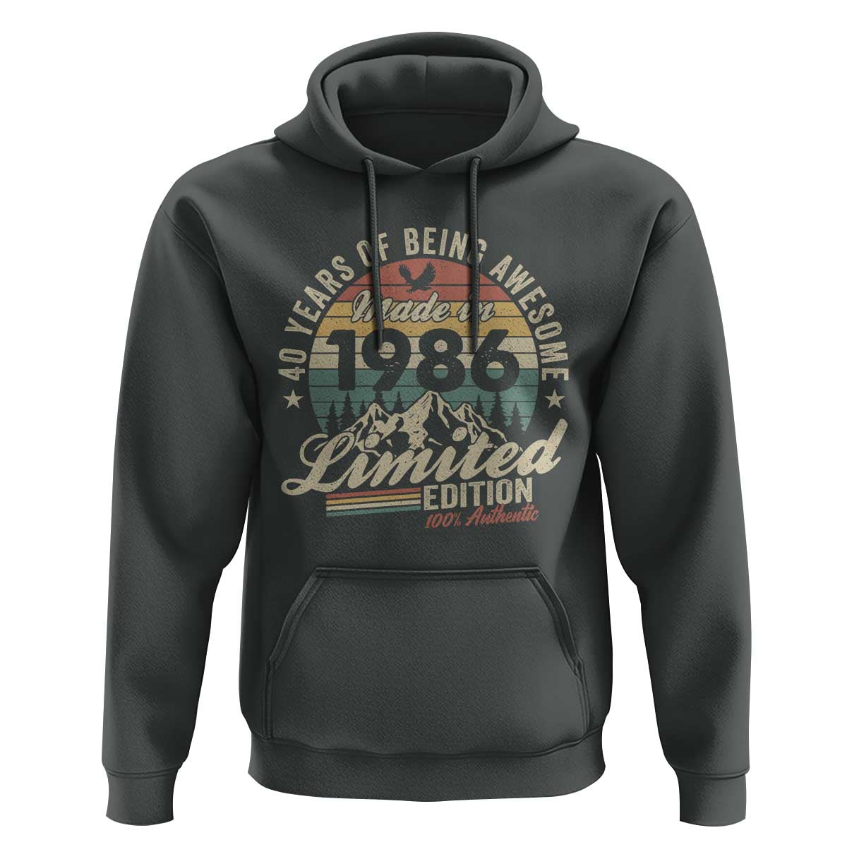 40th Birthday Made In 1986 Hoodie 70 Years Of Being Awesome Vintage Limited Edition