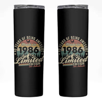 40th Birthday Made In 1986 Skinny Tumbler 70 Years Of Being Awesome Vintage Limited Edition