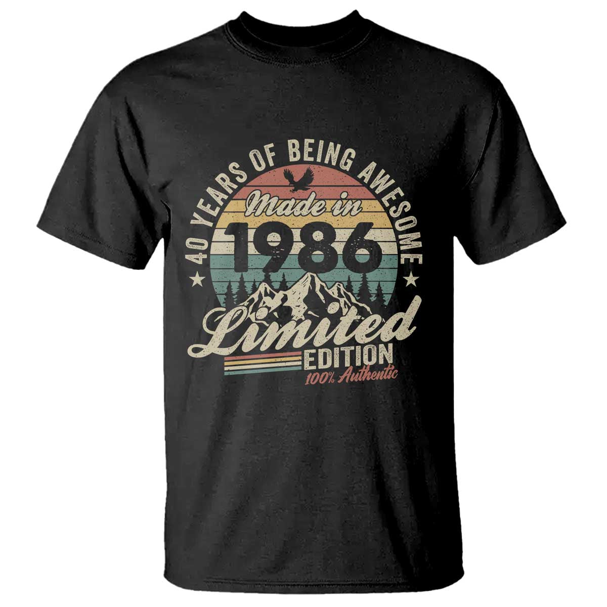 40th Birthday Made In 1986 T Shirt 70 Years Of Being Awesome Vintage Limited Edition