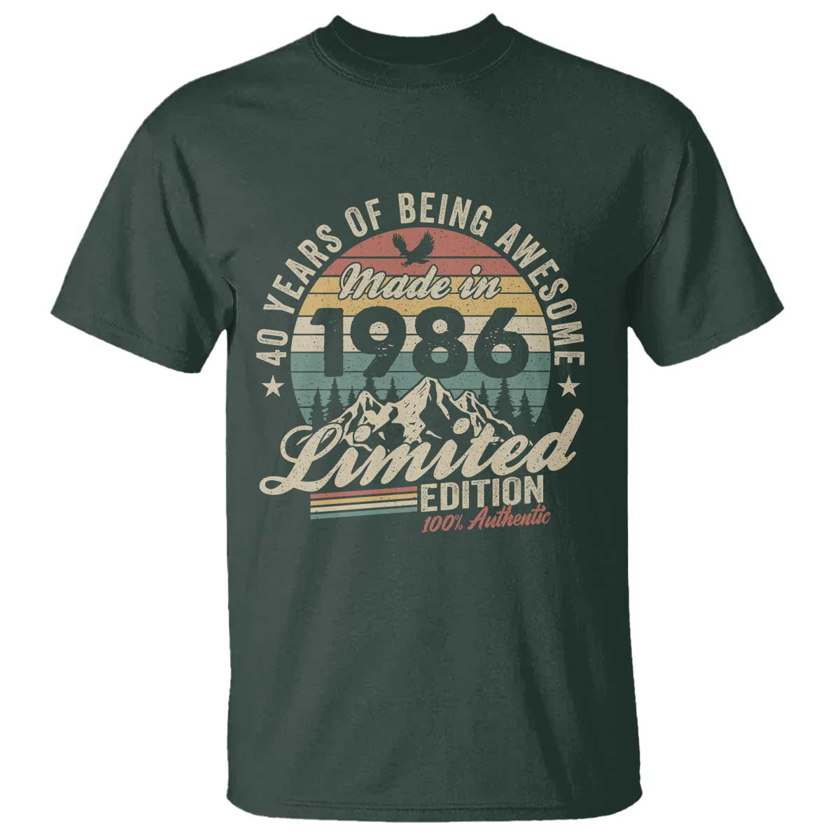 40th Birthday Made In 1986 T Shirt 70 Years Of Being Awesome Vintage Limited Edition