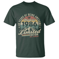 40th Birthday Made In 1986 T Shirt 70 Years Of Being Awesome Vintage Limited Edition