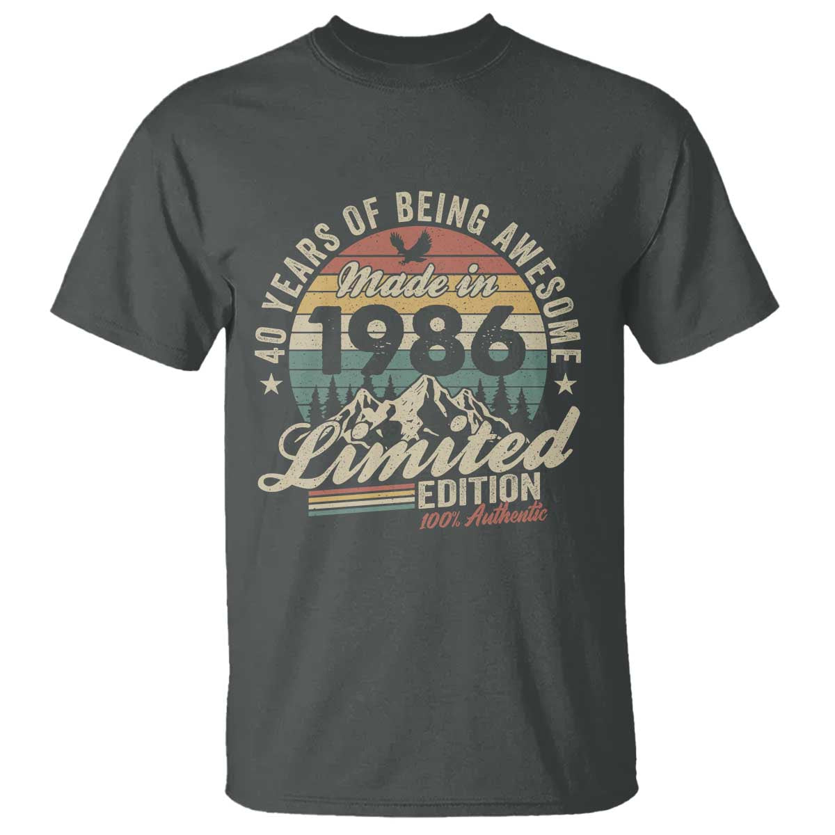 40th Birthday Made In 1986 T Shirt 70 Years Of Being Awesome Vintage Limited Edition