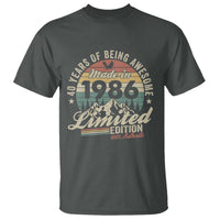 40th Birthday Made In 1986 T Shirt 70 Years Of Being Awesome Vintage Limited Edition