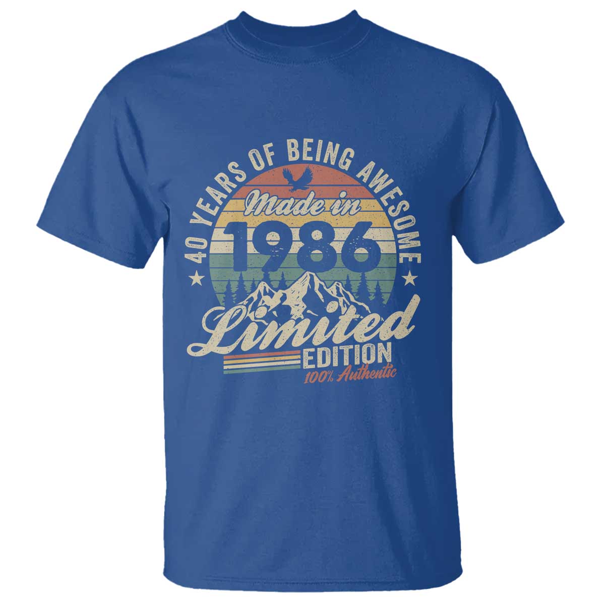 40th Birthday Made In 1986 T Shirt 70 Years Of Being Awesome Vintage Limited Edition