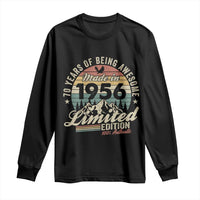 70th Birthday Made In 1956 Long Sleeve Shirt 70 Years Of Being Awesome Vintage Limited Edition