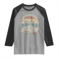 70th Birthday Made In 1956 Raglan Shirt 70 Years Of Being Awesome Vintage Limited Edition