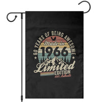 60th Birthday Made In 1966 Garden Flag 60 Years Of Being Awesome Vintage Limited Edition