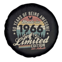60th Birthday Made In 1966 Spare Tire Cover 60 Years Of Being Awesome Vintage Limited Edition