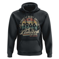 60th Birthday Made In 1966 Hoodie 60 Years Of Being Awesome Vintage Limited Edition