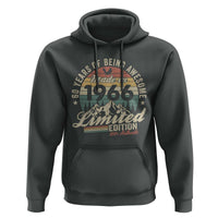 60th Birthday Made In 1966 Hoodie 60 Years Of Being Awesome Vintage Limited Edition