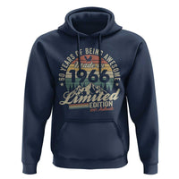 60th Birthday Made In 1966 Hoodie 60 Years Of Being Awesome Vintage Limited Edition
