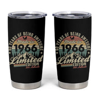 60th Birthday Made In 1966 Tumbler Cup 60 Years Of Being Awesome Vintage Limited Edition