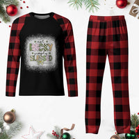 Not Lucky Simply Blessed Plaid Pajama Set Blessed Christian Shamrocks St Patricks Day - Wonder Print Shop