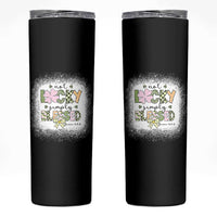 Not Lucky Simply Blessed Skinny Tumbler Blessed Christian Shamrocks St Patricks Day