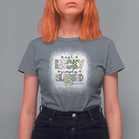 Not Lucky Simply Blessed T Shirt For Women Blessed Christian Shamrocks St Patricks Day