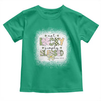 Not Lucky Simply Blessed Toddler T Shirt Blessed Christian Shamrocks St Patricks Day