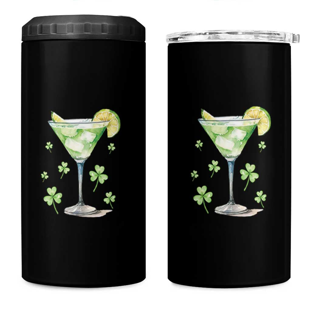 Funny Irish St Patrick's Day Cocktail 4 in 1 Can Cooler Tumbler Let's Get Shamrocked Irish Festival - Wonder Print Shop