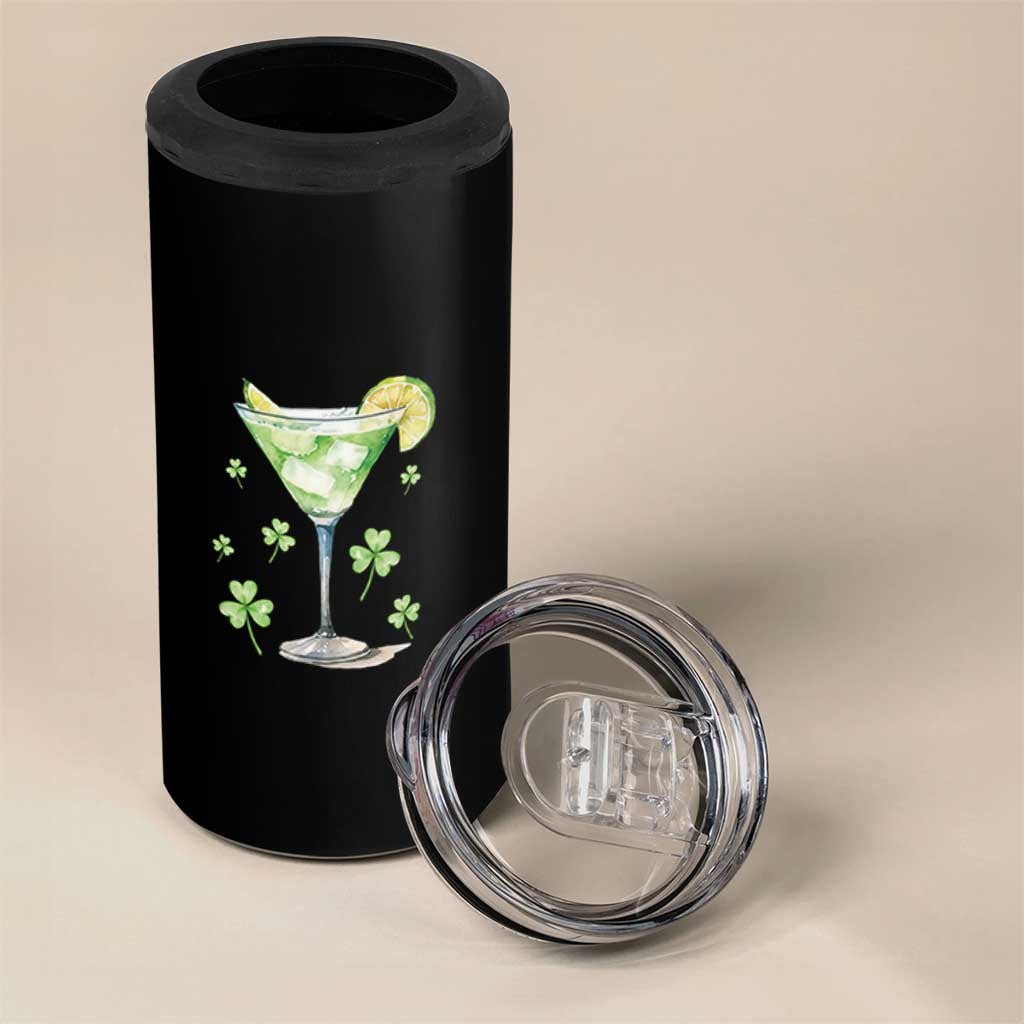 Funny Irish St Patrick's Day Cocktail 4 in 1 Can Cooler Tumbler Let's Get Shamrocked Irish Festival - Wonder Print Shop