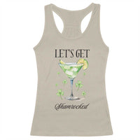 Funny Irish St Patrick's Day Cocktail Racerback Tank Top Let's Get Shamrocked Irish Festival