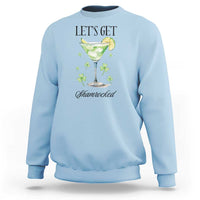 Funny Irish St Patrick's Day Cocktail Sweatshirt Let's Get Shamrocked Irish Festival